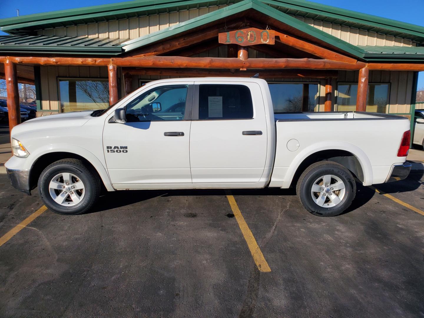 2016 White Ram 1500 Outdoorsman (1C6RR7LG3GS) with an 3.6L V-6 24 Valve VVT engine, 8-Speed Automatic transmission, located at 1600 E Hwy 44, Rapid City, SD, 57703, (605) 716-7878, 44.070232, -103.171410 - Photo#3